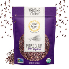 1000 Springs Mill Purple Barley bulk bag keeps pantry stocked for versatile meals.