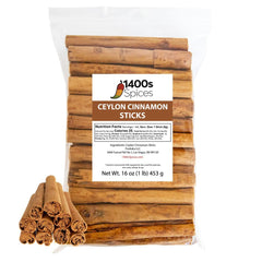1400S SPICES Ceylon cinnamon sticks 1lb for fragrant stews and desserts.