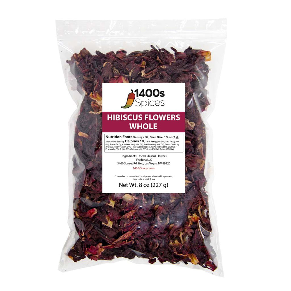 1400S SPICES hibiscus whole flowers for vibrant teas and aguas frescas