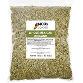 1400S Spices Mexican oregano 1lb bag with authentic aroma for tacos and enchiladas.