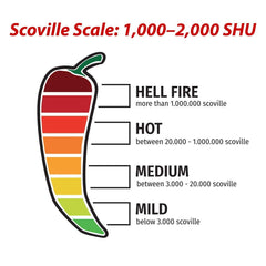 1400S SPICES Pasilla Negro Chilaca chiles shelf-ready for quick cooking.