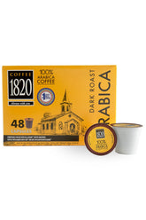 Café 1820 Classic packaging display of pods for easy at-home coffee