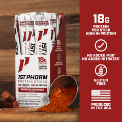 1st Phorm Meat Sticks showcasing USA-raised beef quality and texture