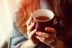 3 Ballerina brew cup hot water inviting a soothing wellness moment