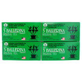3 Ballerina Diet Tea Extra Strength box showing caffeine-free digestive-friendly packaging