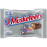 3 Musketeers Fun Size bag front view ideal for sharing at gatherings