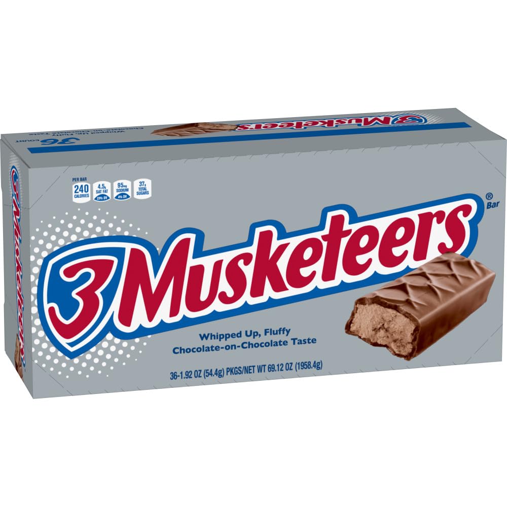 3 Musketeers milk chocolate bar wrap for gifting and sharing