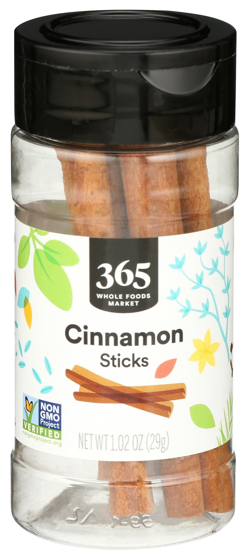 365 by Whole Foods cinnamon sticks in a jar, rich aroma ready for baking.