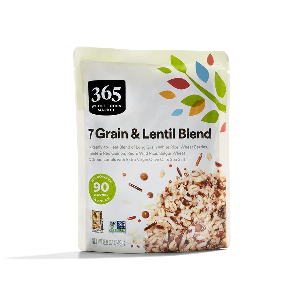 365 by Whole Foods Market 7 Grain Lentil Blend package for quick meals
