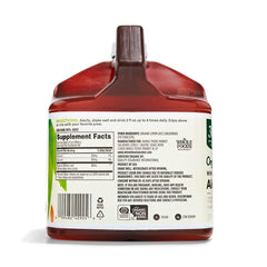 365 by Whole Foods Market aloe vera juice label, organic whole-leaf formulation.