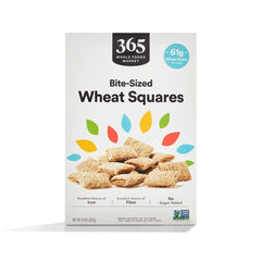 365 by Whole Foods Market cereal being poured into a bowl, high-fiber breakfast option.