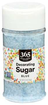 365 by Whole Foods Market blue decorating sugar jar adds color to baked goods