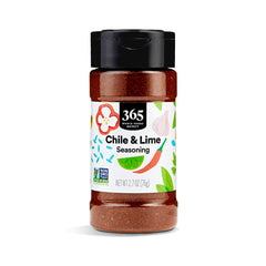 365 by Whole Foods Market chili lime blend bottle ready to season quick weeknight meals.