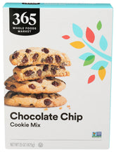 365 by Whole Foods Market chocolate chip cookie mix packshot for quick bake-and-share treats