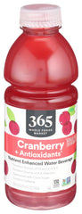 365 by Whole Foods Market cranberry antioxidant water bottle with crisp flavor