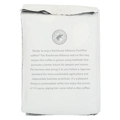 365 by Whole Foods Market fair trade Arabica coffee highlights ethical sourcing and smooth brewing.