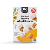 365 by Whole Foods Market Frosted Wheat Squares cereal in a bowl for breakfast.