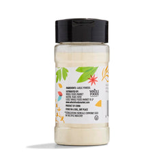 365 by Whole Foods Market garlic powder jar close-up, classic aroma for roasting and sautéing.