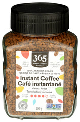 365 by Whole Foods Market instant coffee dark roast jar ready for quick caffeine