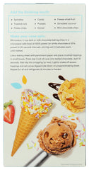 365 by Whole Foods Market kosher-certified label on cone packaging.