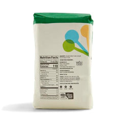 365 by Whole Foods Market organic all-purpose flour bag open showing fresh flour for recipes