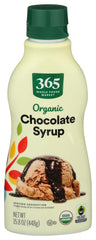 365 by Whole Foods Market organic chocolate syrup bottle pour for rich dessert drizzle