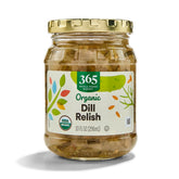 365 by Whole Foods Market organic dill relish jar with crisp cucumber relish