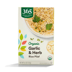 365 by Whole Foods Market garlic herb rice pilaf pack for quick, flavorful sides