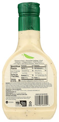 365 by Whole Foods Market Organic Light Ranch Dressing being poured over a fresh salad