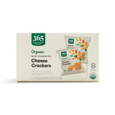 365 by Whole Foods Market organic mini cheese sandwich crackers front-pack shot, ideal lunchbox option.