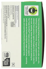 Close-up of 365 by Whole Foods Market peppermint tea bags with organic label