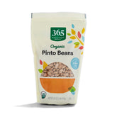 365 by Whole Foods Market organic pinto beans 16oz front view, a versatile base for meals