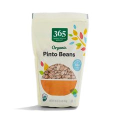 365 by Whole Foods Market organic pinto beans 16oz front view, a versatile base for meals