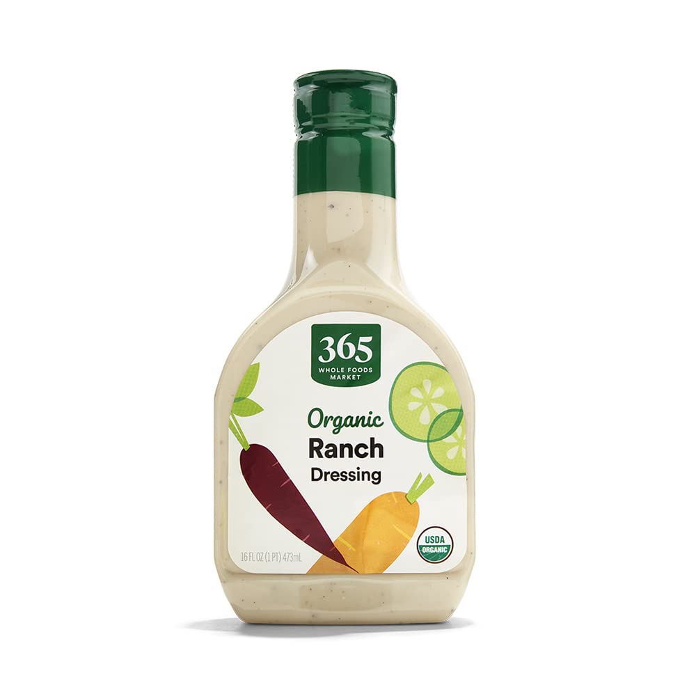 365 by Whole Foods Market Organic Ranch Dressing bottle ready to top salads