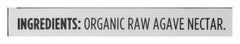 365 by Whole Foods Market Organic Raw Agave Nectar label showing non-GMO status.