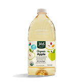 365 by Whole Foods Market reduced-sugar apple juice bottle pour for family mornings