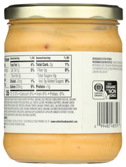 365 by Whole Foods Market Organic Salsa Con Queso 15oz pour shows a creamy, medium-heat flow.