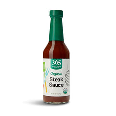 365 by Whole Foods Market Organic Steak Sauce pour bottle enhances grilled flavors