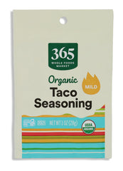 365 by Whole Foods Market organic taco seasoning pack for authentic flavor