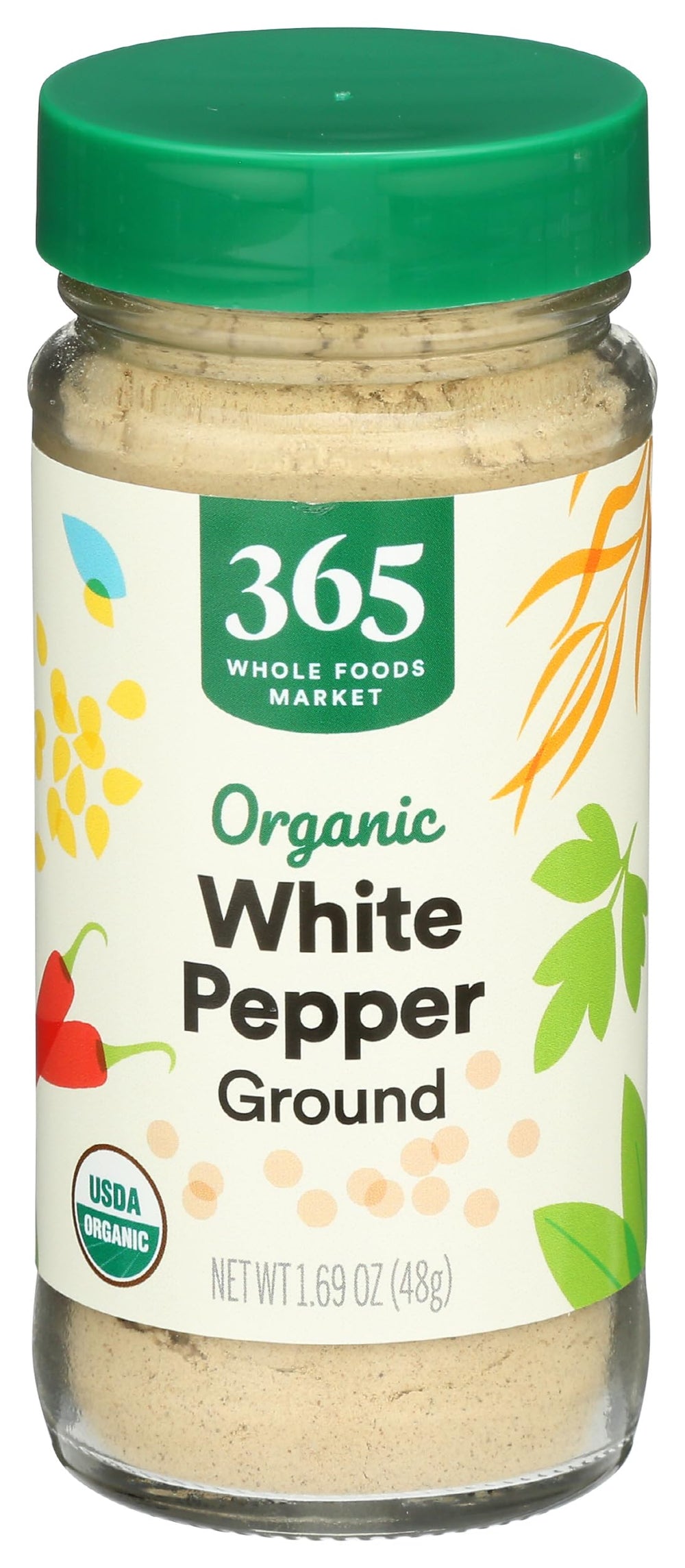 365 by Whole Foods Market organic white pepper ground jar boosts delicate sauces