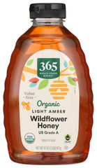 365 by Whole Foods Market organic wildflower honey in a 32oz squeeze bottle for easy pouring