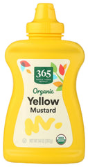 365 by Whole Foods Market Organic Yellow Mustard bottle front for sandwiches