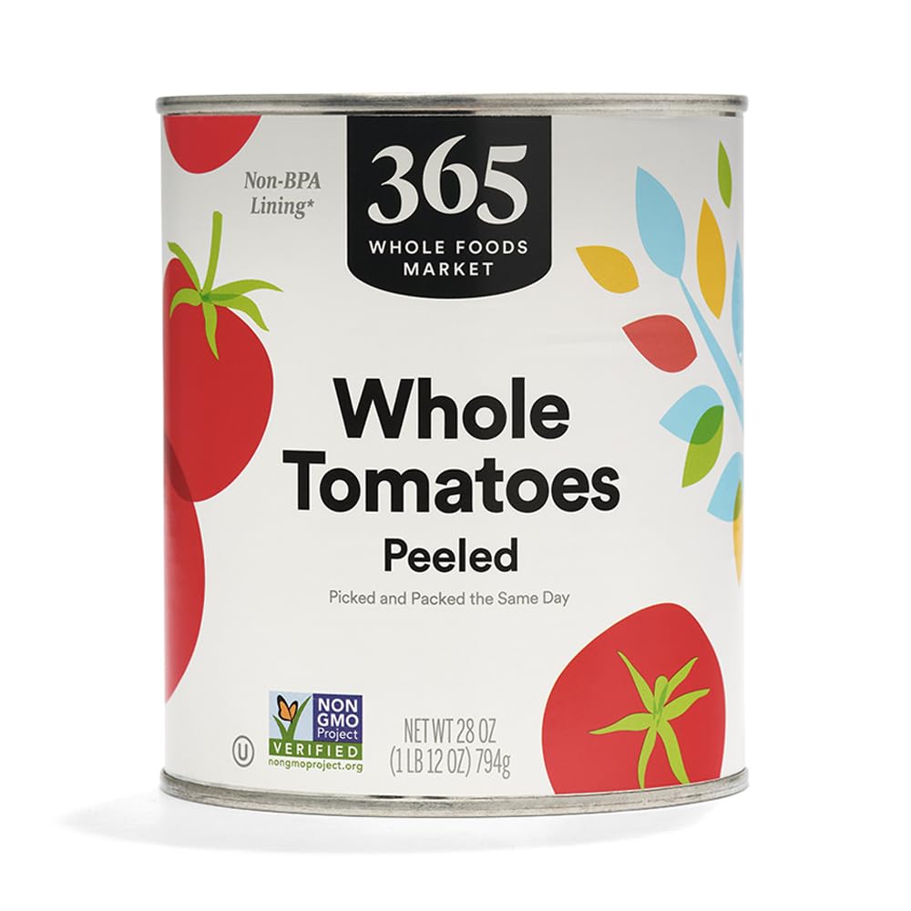 365 by Whole Foods Market peeled tomatoes in 28 oz can, ready for sauces