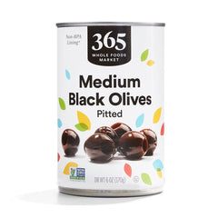 365 by Whole Foods Market ripe medium pitted olives close-up showing rich butteriness for pizzas