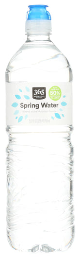 365 by Whole Foods Market spring water bottle with sport cap for active hydration