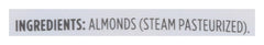 Steam-pasteurized almonds from 365 by Whole Foods Market for clean flavor.