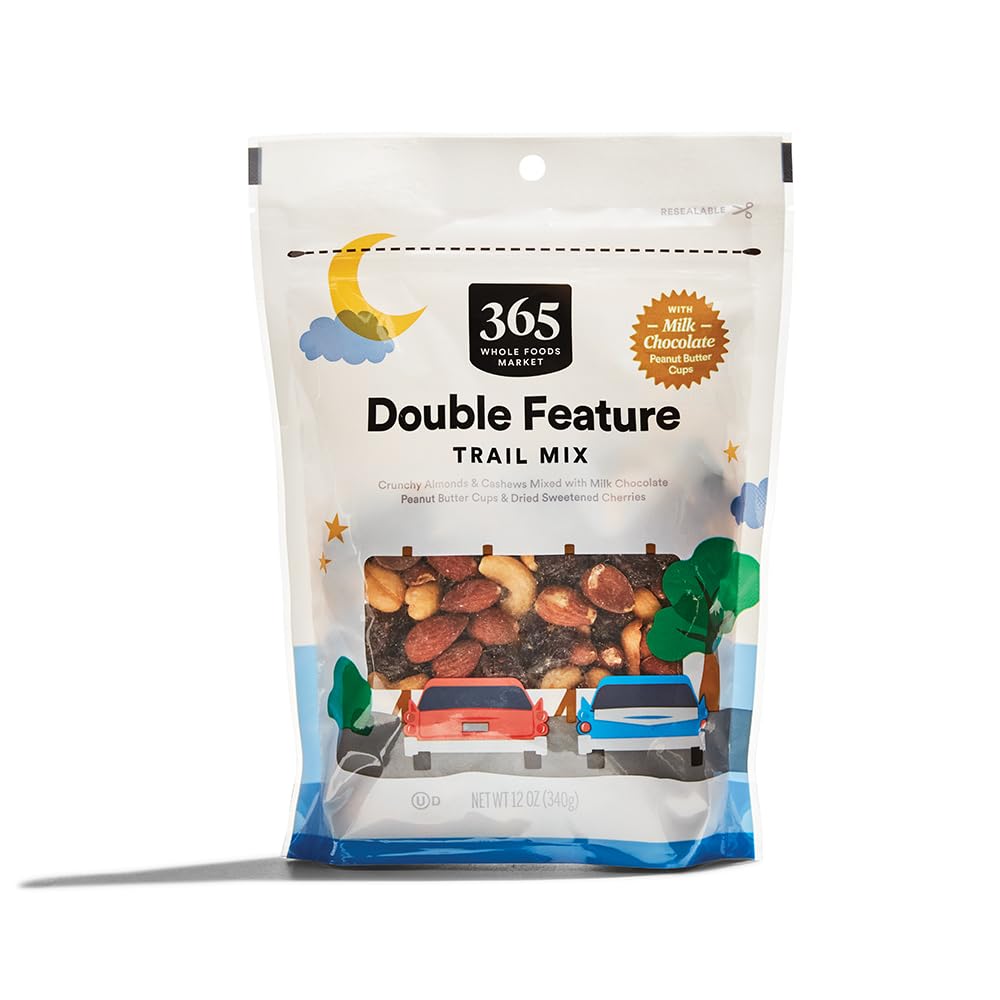 365 by Whole Foods Market Trail Mix Double Feature bag, protein-rich snack for on-the-go