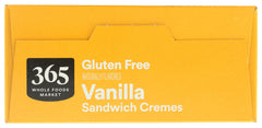 365 by Whole Foods Market vanilla sandwich cremes milk-pairing image suggests snack with milk