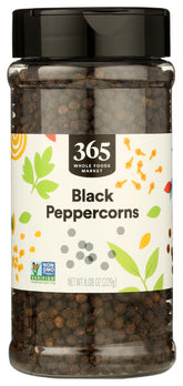 365 by Whole Foods Market whole black peppercorns in an 8-oz package for fresh flavor