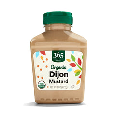 365 by Whole Foods Market Dijon Mustard jar front, pantry staple flavor.